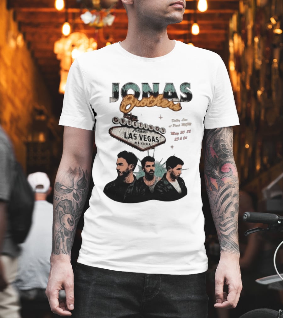Jonas Brothers Greetings From Las Vegas Nevada May 17 18 2026 Event T-Shirt