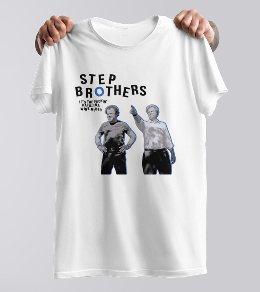 Step Brothers Will Ferrell John C Reilly Catalina Wine Mixer T-Shirt