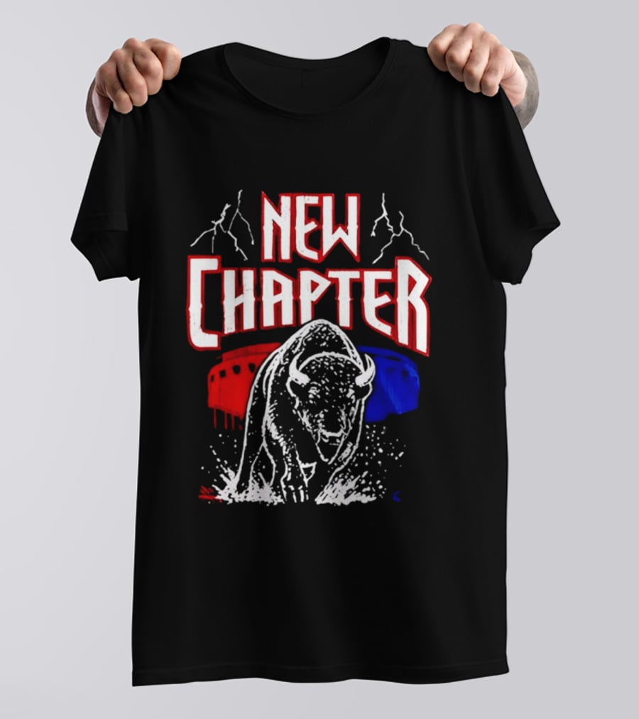 Buffalo Bills New Chapter 2026 New Season Game On Red Blue Buffalo Stadium T-Shirt