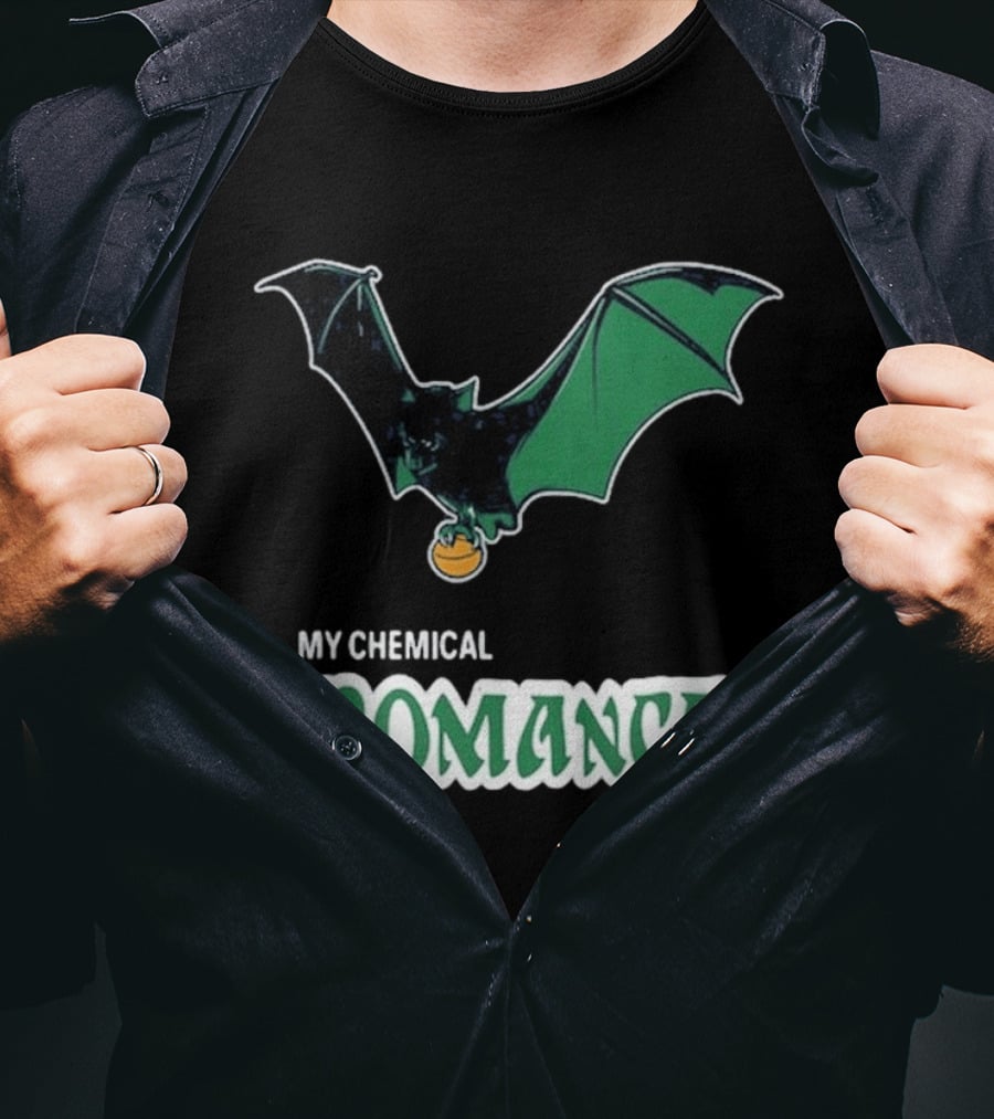 My Chemical Romance Bat Green Logo Philadelphia 08 15 2025 T-Shirt