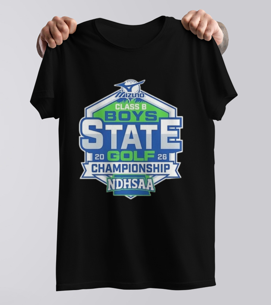 NDHSAA Mizuno Class B Boys State Golf Championship 2026 T-Shirt