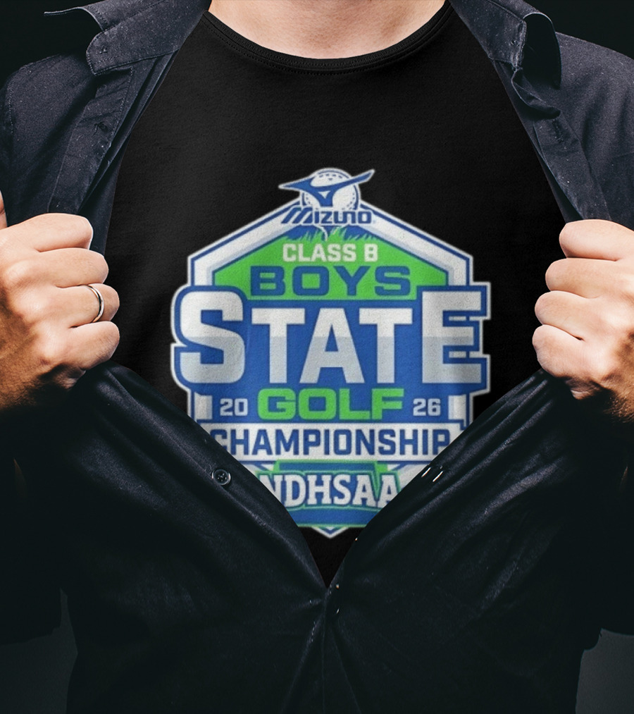 NDHSAA Mizuno Class B Boys State Golf Championship 2026 T-Shirt