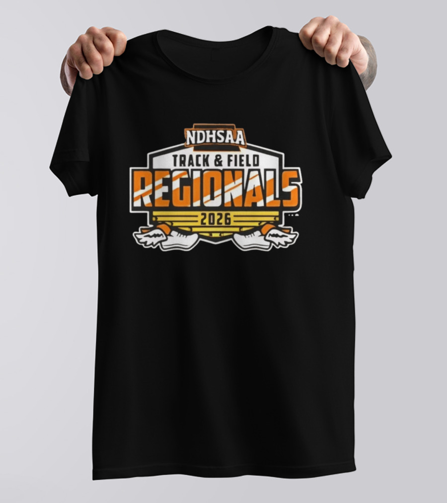 NDHSAA Track And Field Regionals 2026 Athletic Event Recognition T-Shirt