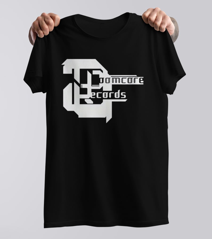 Doomcore Records Bold Stylized T-Shirt