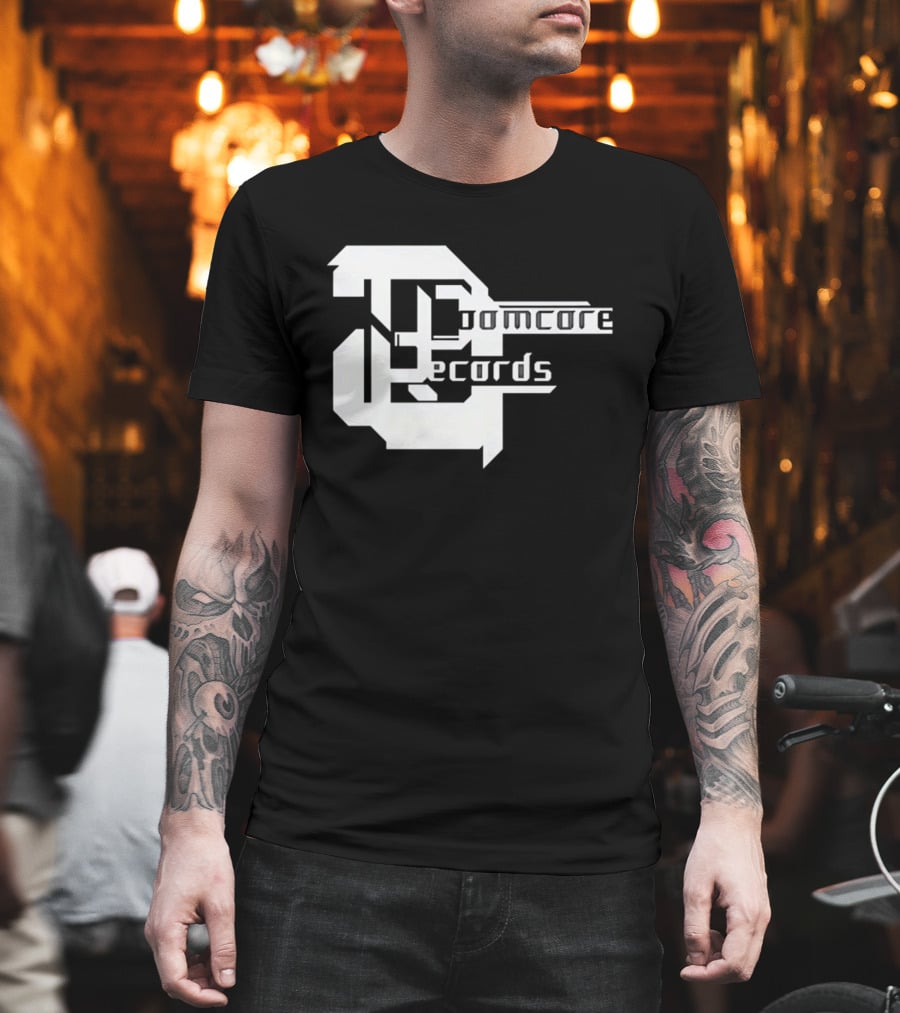 Doomcore Records Bold Stylized T-Shirt