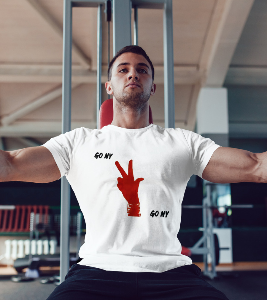 PJalen Brunson 3 Points New York Knicks Go NY Hand Gesture Basketball NBA 2026 T-Shirt