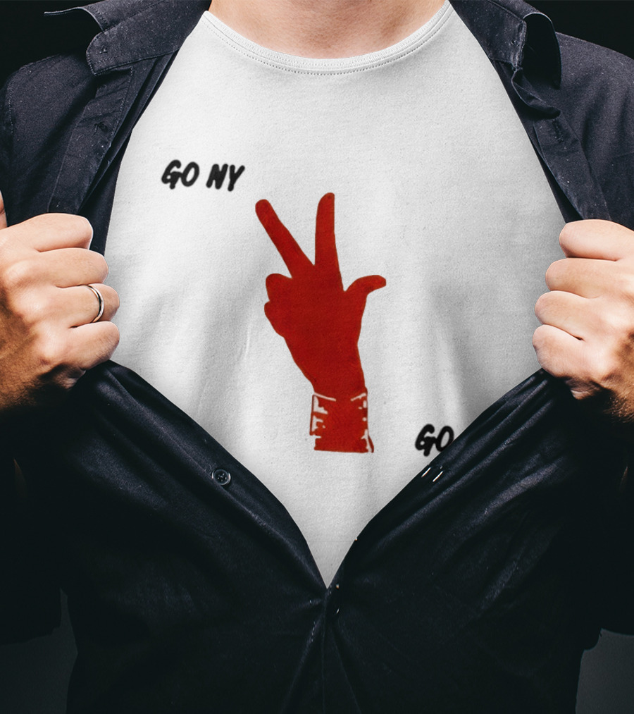 PJalen Brunson 3 Points New York Knicks Go NY Hand Gesture Basketball NBA 2026 T-Shirt