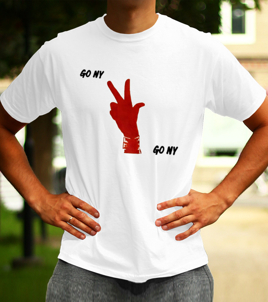 PJalen Brunson 3 Points New York Knicks Go NY Hand Gesture Basketball NBA 2026 T-Shirt