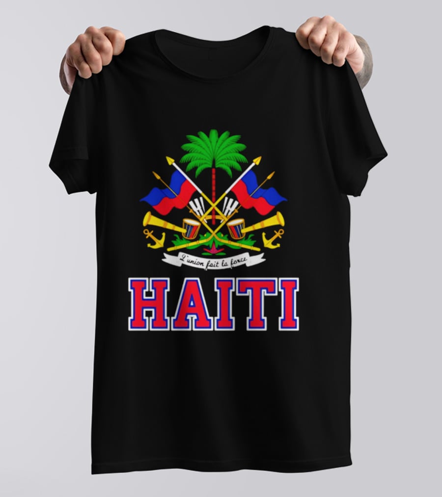Haiti Coat Of Arms Flag Celebration Haitian Flag Day Independence T-Shirt