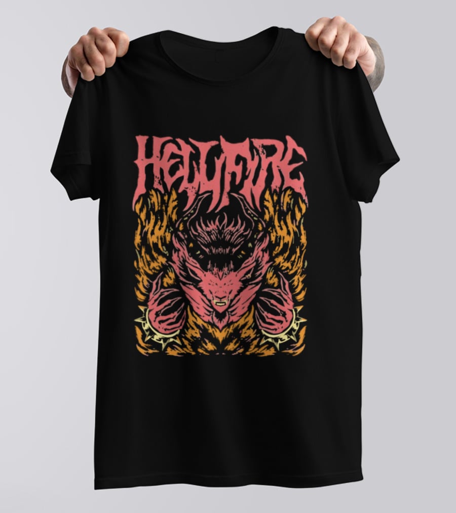 Hellfire Final Fantasy Phoenix Summon Flame Art Elemental T-Shirt