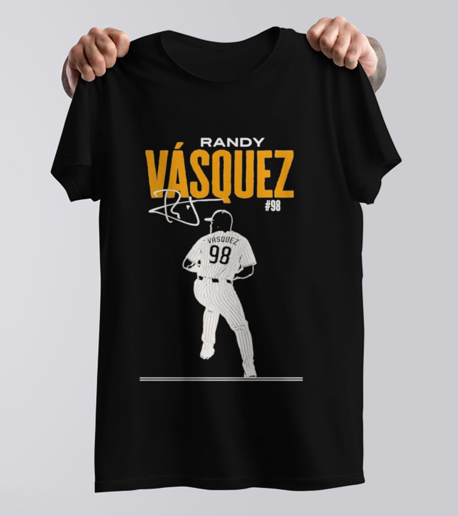 Randy Vázquez 98 San Diego Players Signature T-Shirt