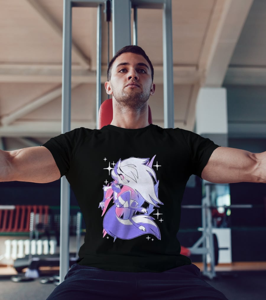 Helluva Boss Loona Bisexual Pride Character Sparkling Aesthetic T-Shirt