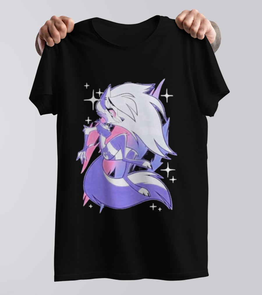 Helluva Boss Loona Bisexual Pride Character Sparkling Aesthetic T-Shirt