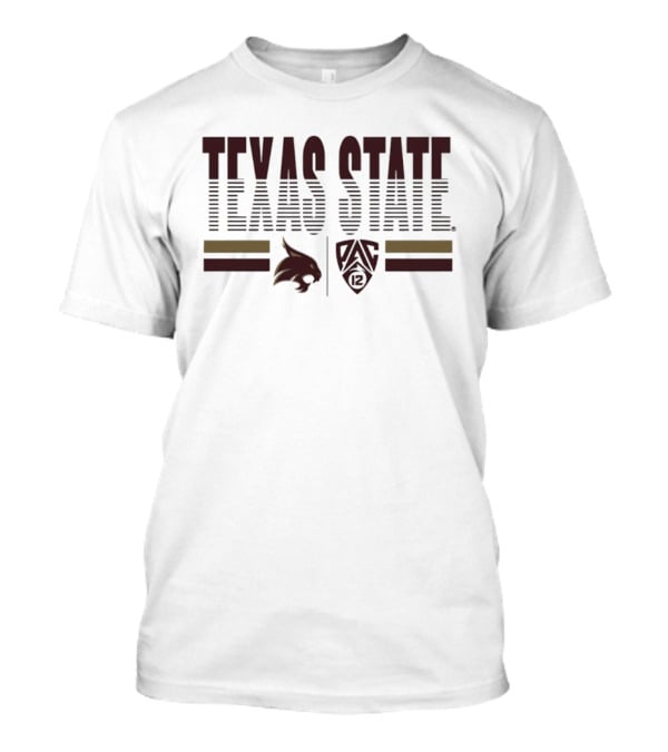 Texas State University Pac 12 2026 Bobcats T-Shirt
