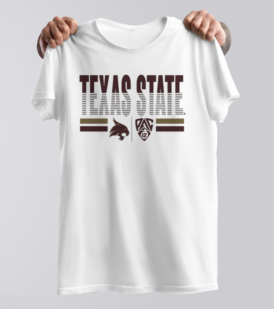 Texas State University Pac 12 2026 Bobcats T-Shirt