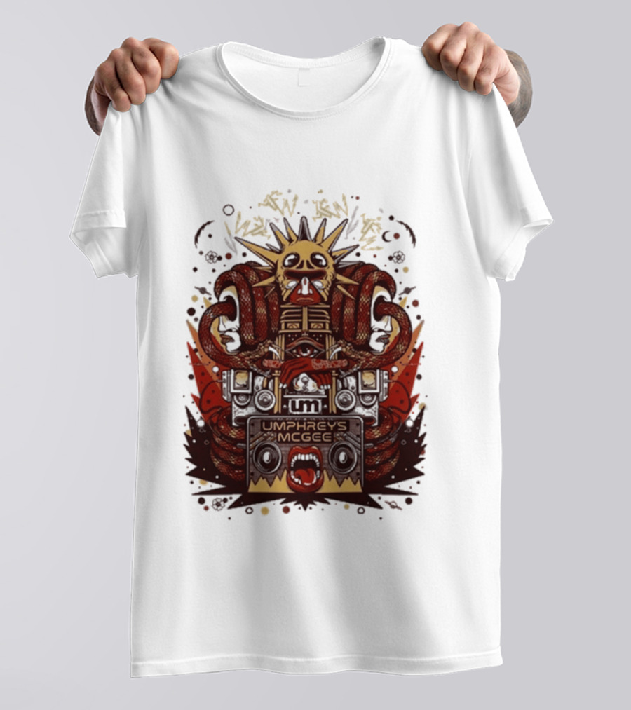 Umphrey's Mcgee Summer Tour 2026 Skeleton And Sunburst T-Shirt