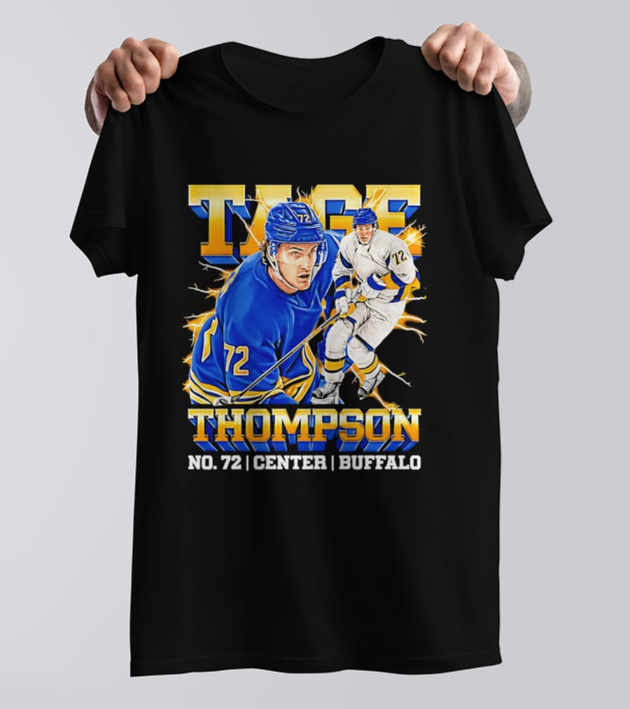 Tage Thompson No. 72 Buffalo Center T-Shirt
