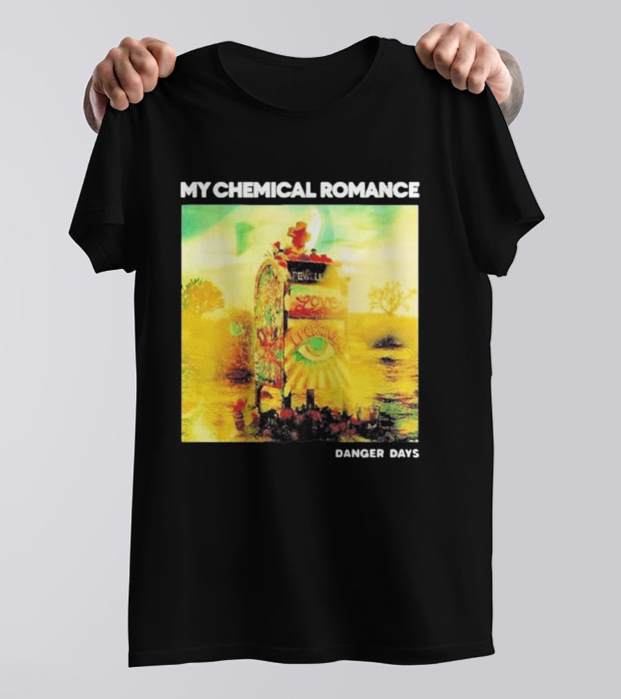 My Chemical Romance Danger Days Album Art Neon Desert Mailbox T-Shirt