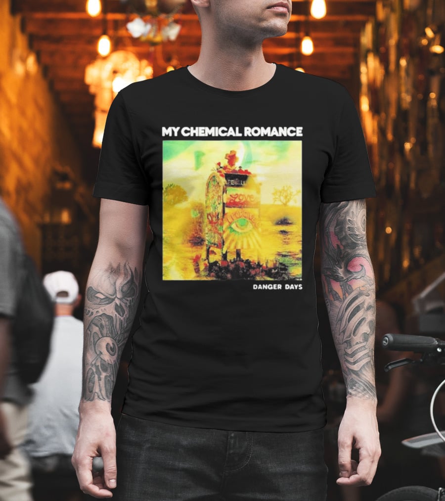 My Chemical Romance Danger Days Album Art Neon Desert Mailbox T-Shirt