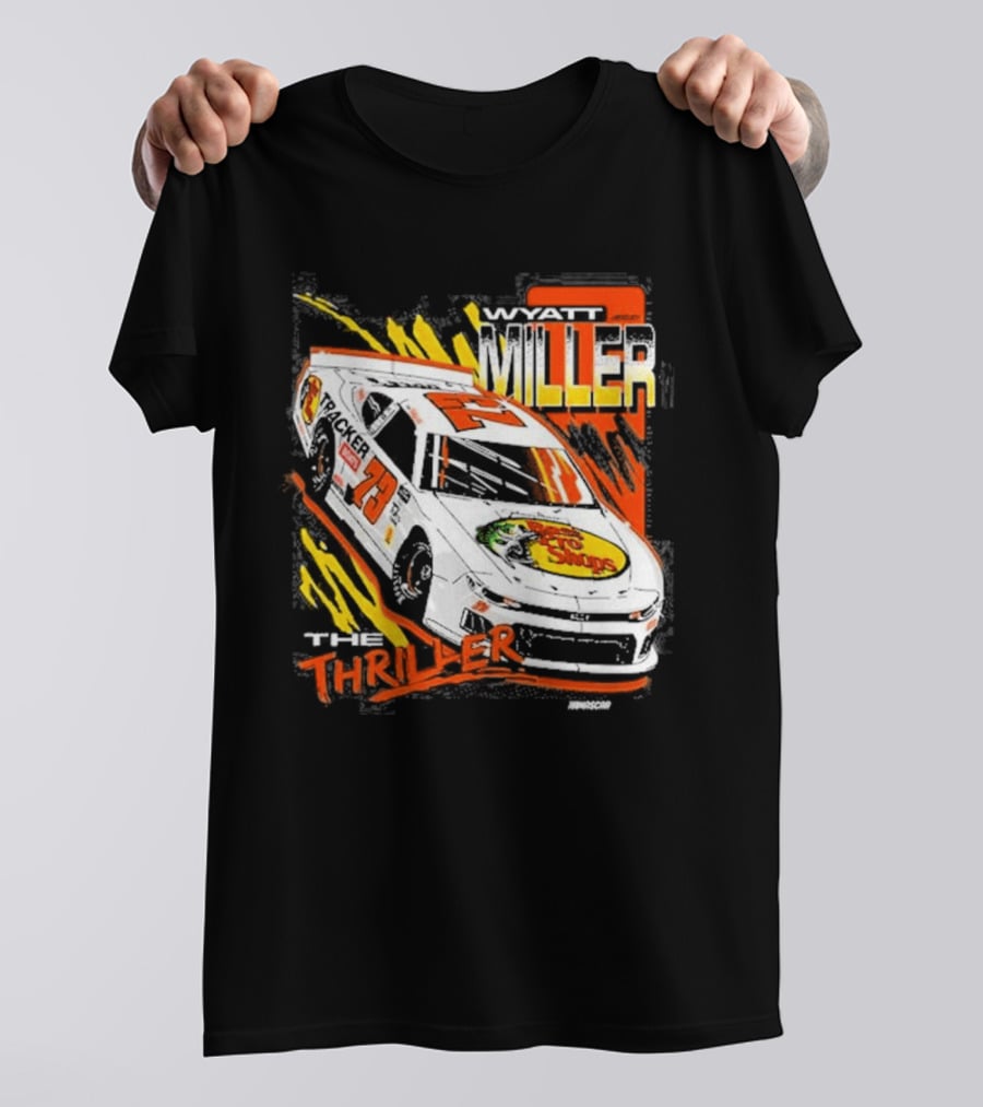 Wyatt Miller Racing Thriller 2026 Late Model Stock Bass Pro T-Shirt