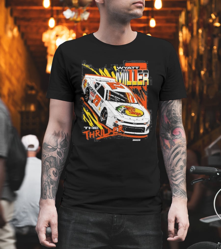Wyatt Miller Racing Thriller 2026 Late Model Stock Bass Pro T-Shirt