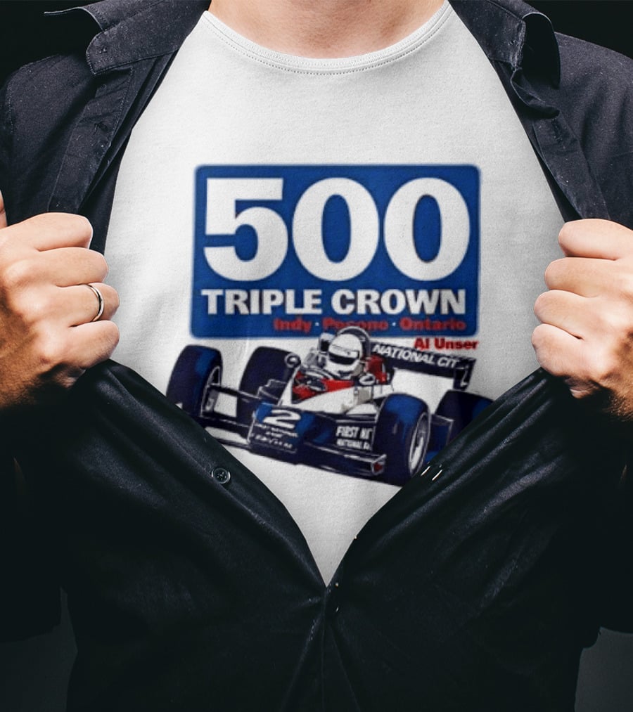 500 Triple Crown Al Unser Indy Pocono Ontario Racing T-Shirt