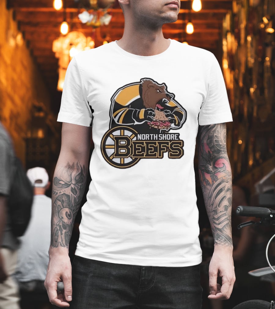 Boston Bruins North Shore Beefs Bear Sandwich T-Shirt
