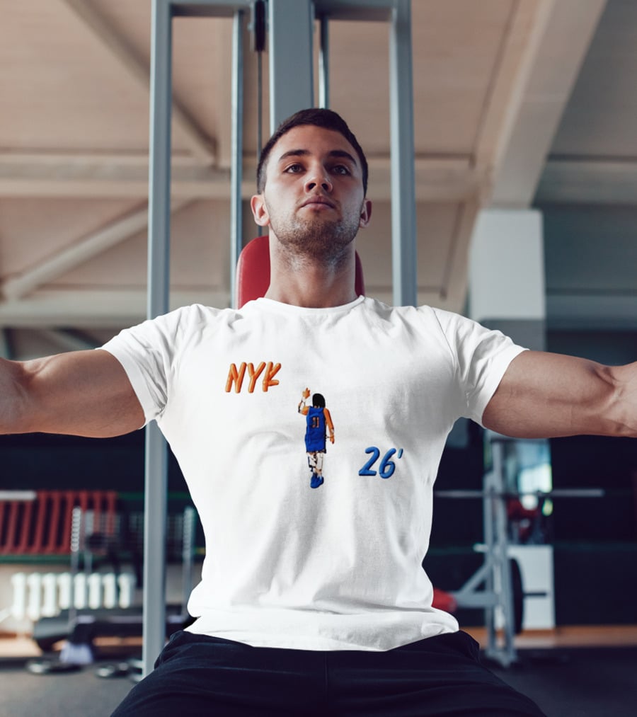 NYK Jalen Brunson Caricature 26' Basketball NBA New York Knicks T-Shirt