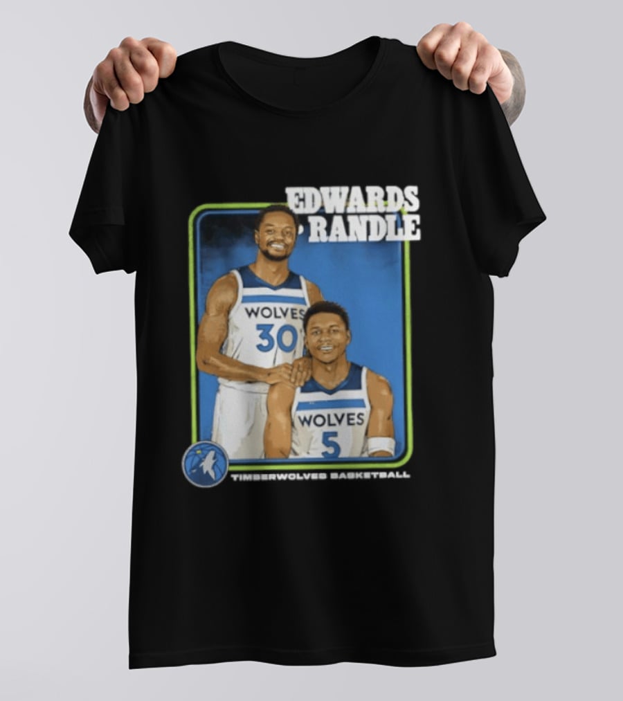 Edwards Randle Wolves 30 5 Basketball Duo T-Shirt