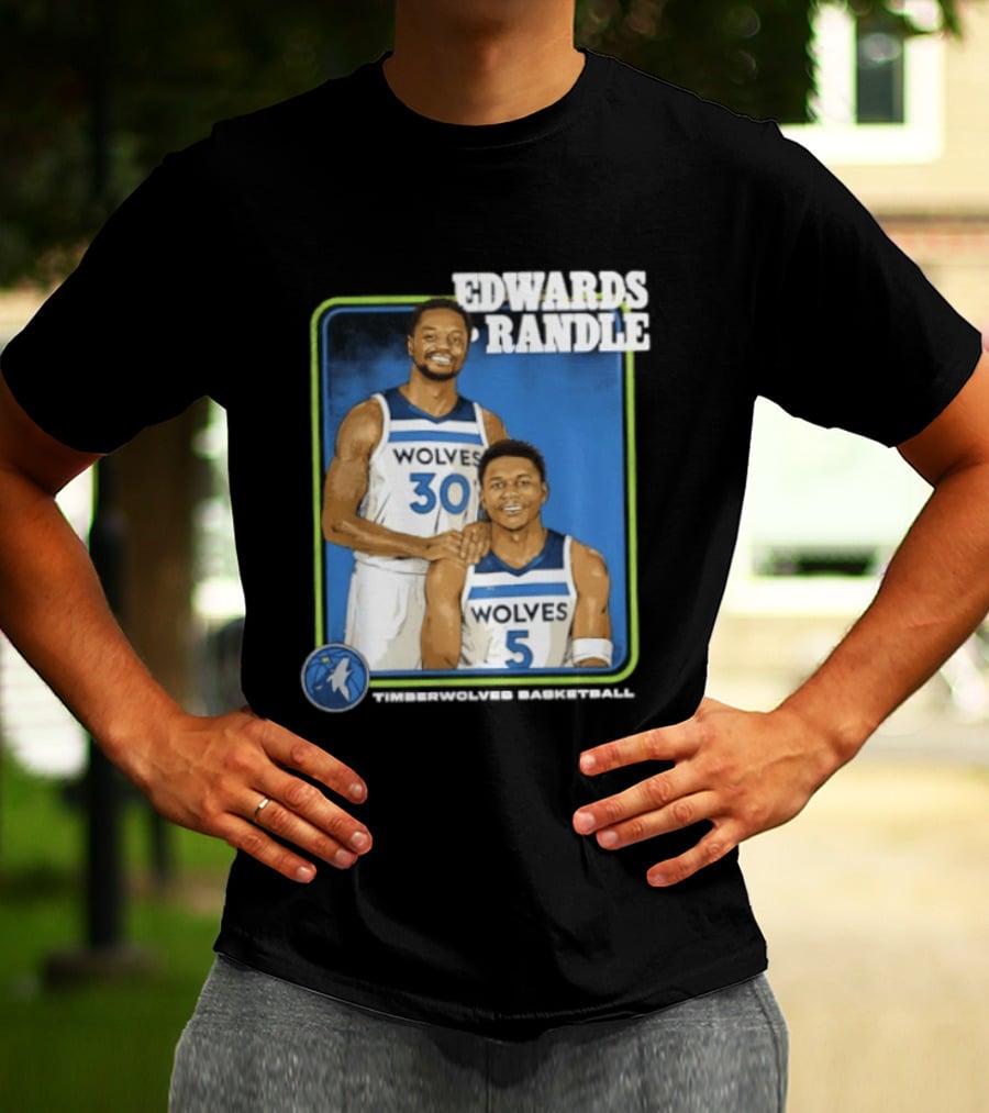 Edwards Randle Wolves 30 5 Basketball Duo T-Shirt