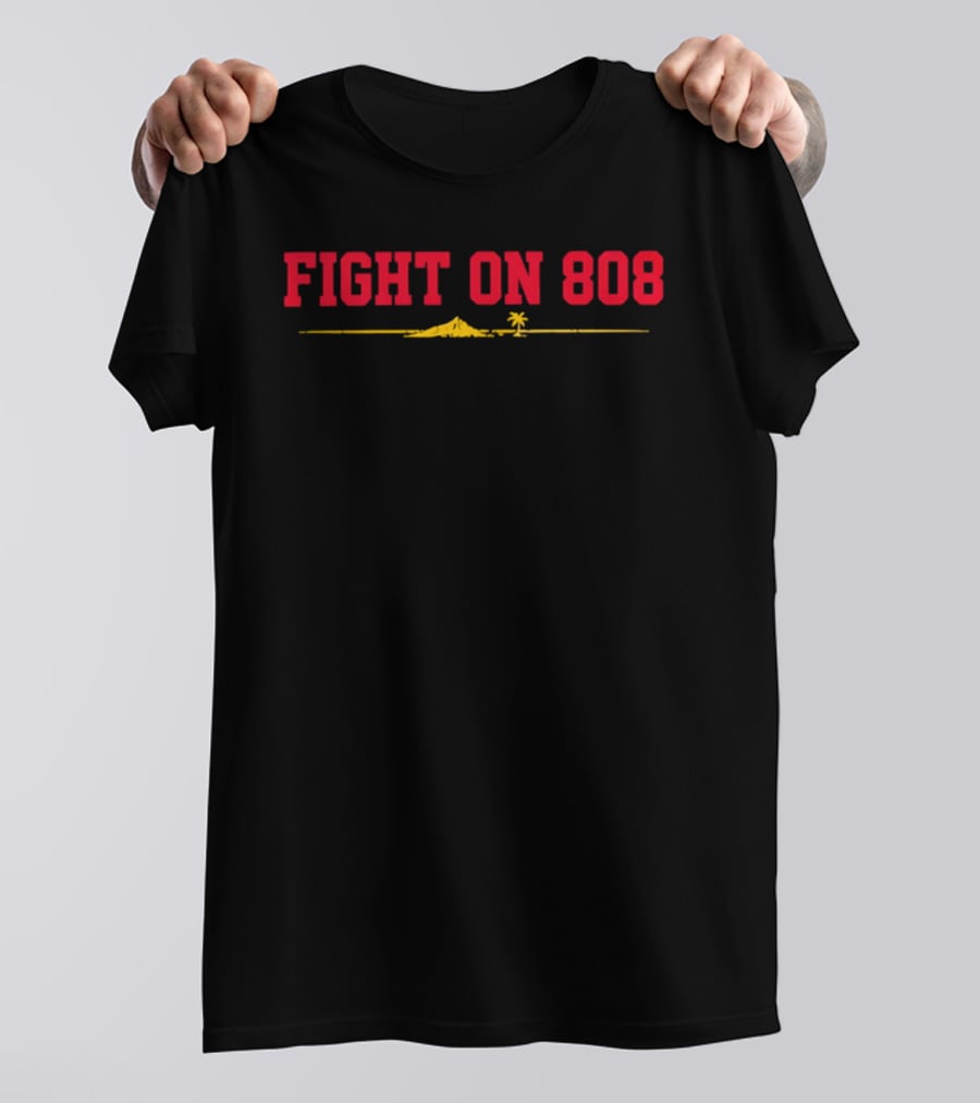 Jayden Maiava USC Trojans Fight On 808 Scenic Palm Coastline T-Shirt