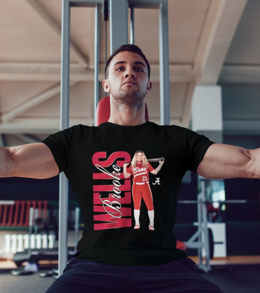 Brooke Wells Bama Crimson Tide Softball Player 15 Alabama T-Shirt