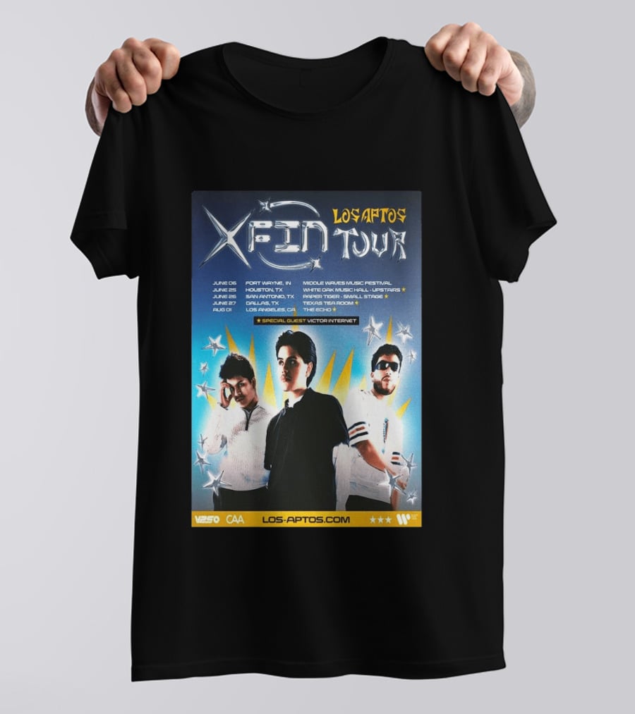 Los Aptos X Fin Tour 2026 Special Guest Victor Internet T-Shirt