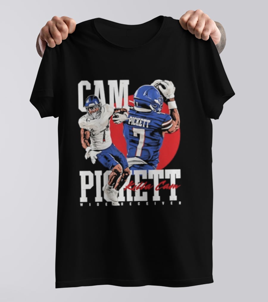 Cam Pickett Killa Cam Kansas Jayhawks Wide Receiver Football T-Shirt