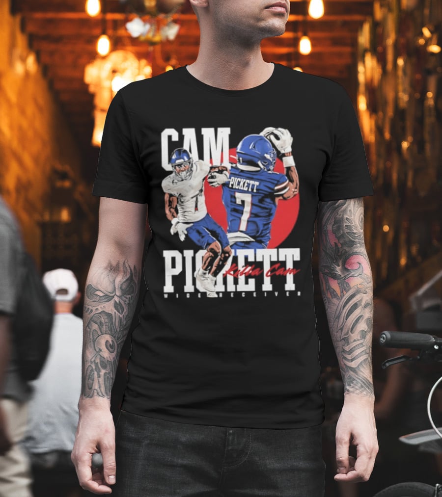 Cam Pickett Killa Cam Kansas Jayhawks Wide Receiver Football T-Shirt