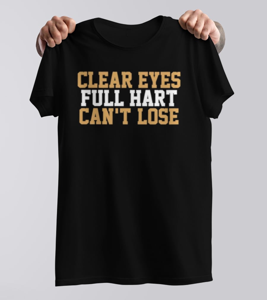 Clear Eyes Full Hart Can't Lose Vegas Golden Knights Carter Hart T-Shirt