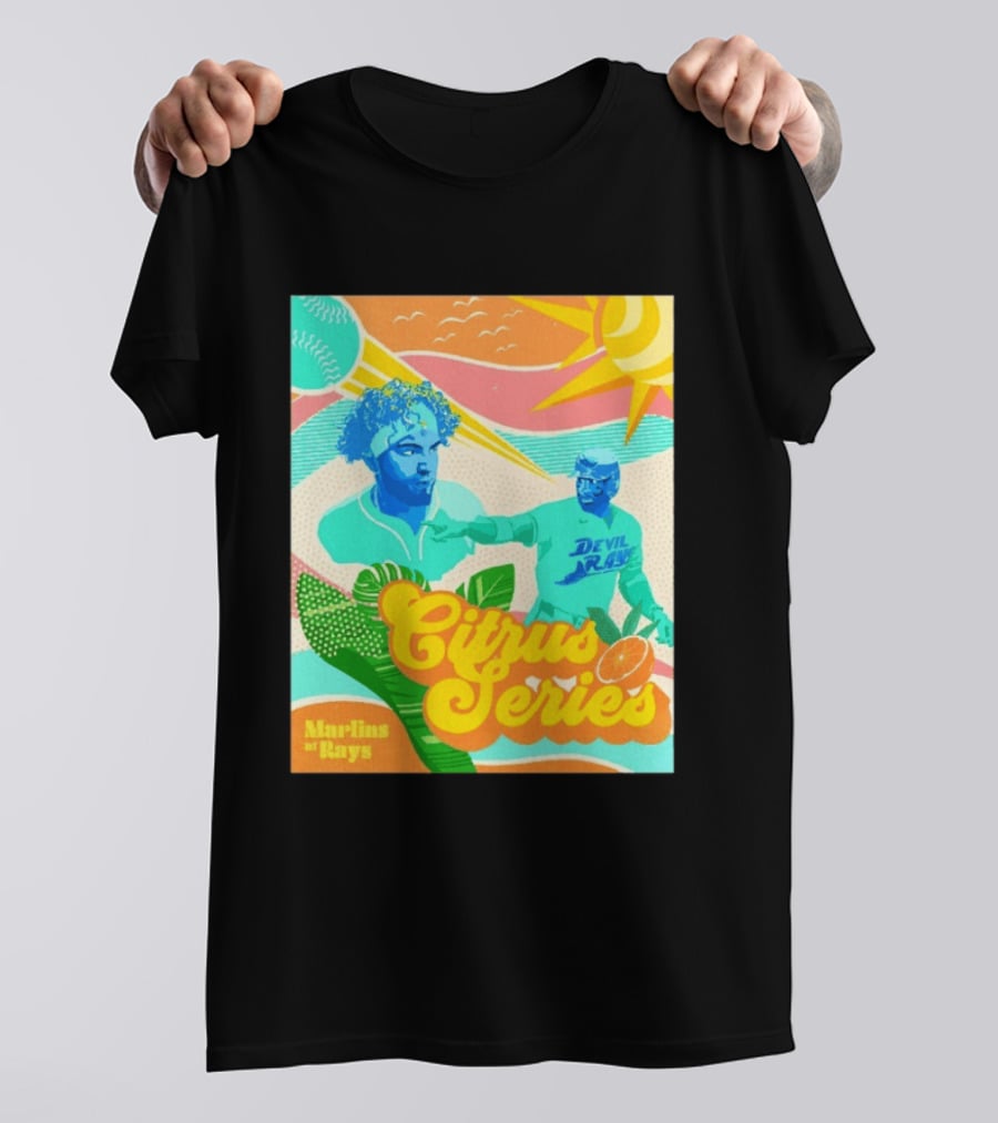 Citrus Series Miami Marlins Tampa Bay Devil Rays T-Shirt