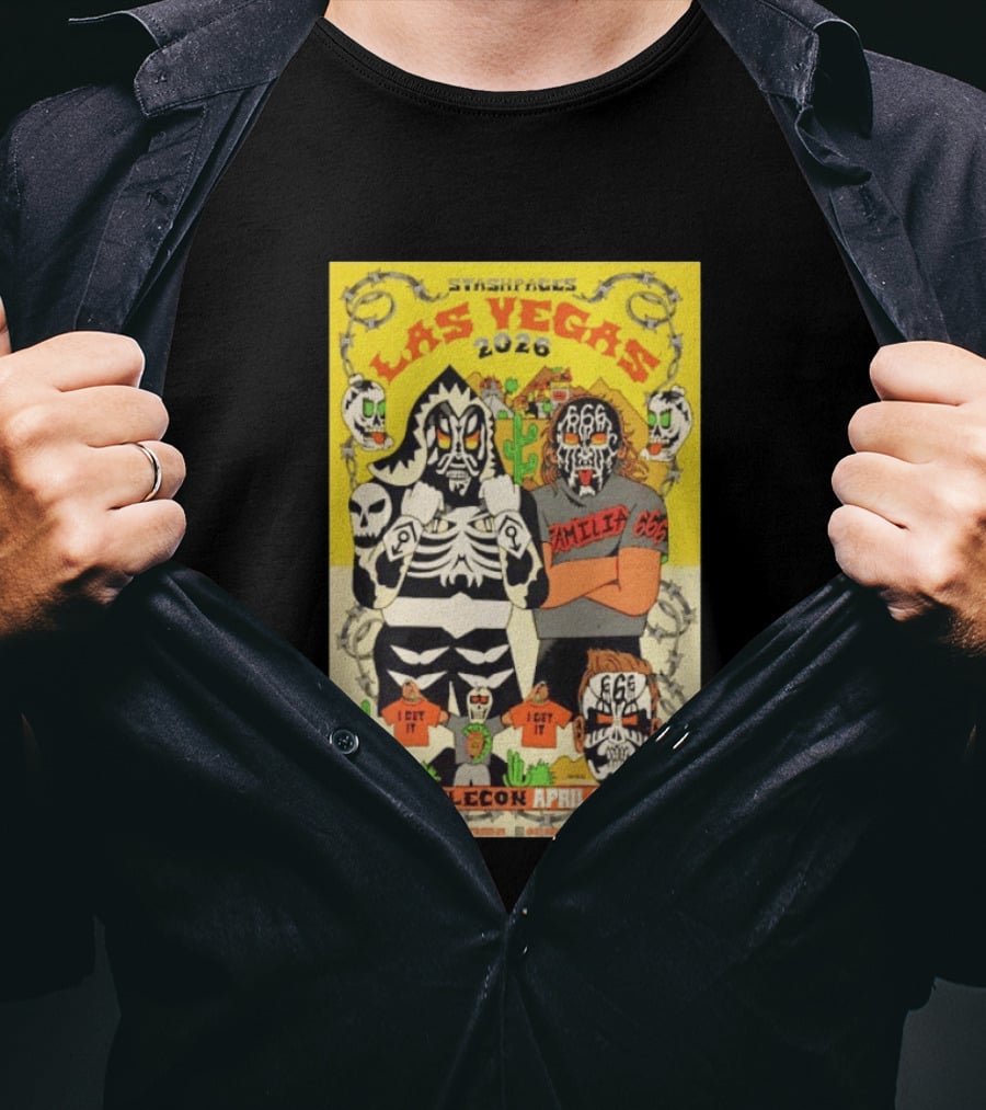 Stashpages Las Vegas 2026 Wrestlecon April 16 19 Featuring Amelia 666 And Park T-Shirt