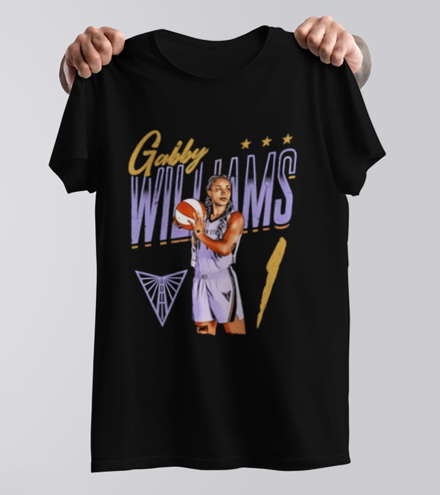Gabby Williams 1 Golden State Valkyries Basketball Pose T-Shirt