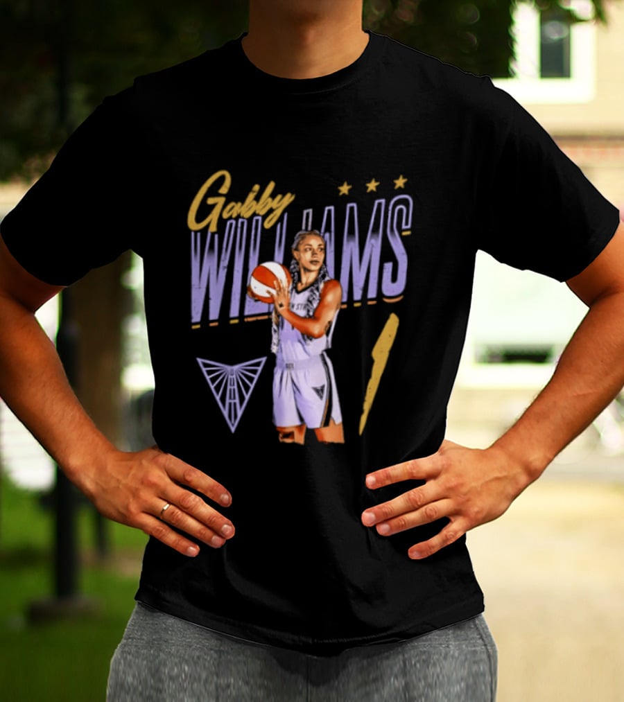 Gabby Williams 1 Golden State Valkyries Basketball Pose T-Shirt