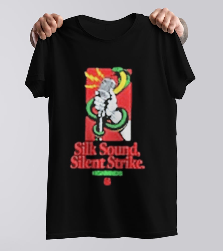 Silk Sound Silent Strike Retro Microphone And Snake T-Shirt