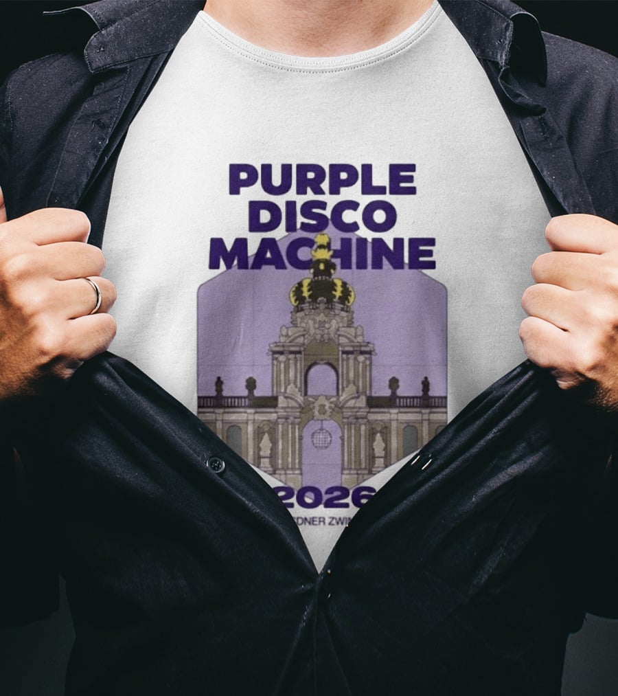 Purple Disco Machine 2026 Dresden Zwinger Vintage Architecture T-Shirt