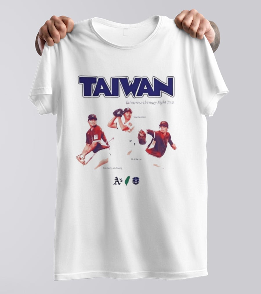 Taiwan Taiwanese Heritage Night 2026 Baseball Event Athletics T-Shirt