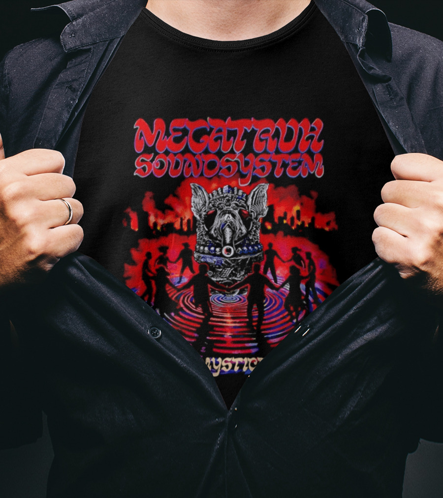 Megatruh Soundsystem Heavy Mystical Dub Vibrant Abstract T-Shirt