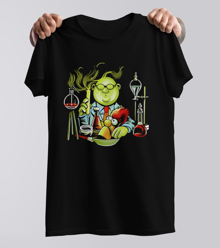 Dr Bunsen Honeydew And Beaker With Re Animator Science Lab Experiment T-Shirt