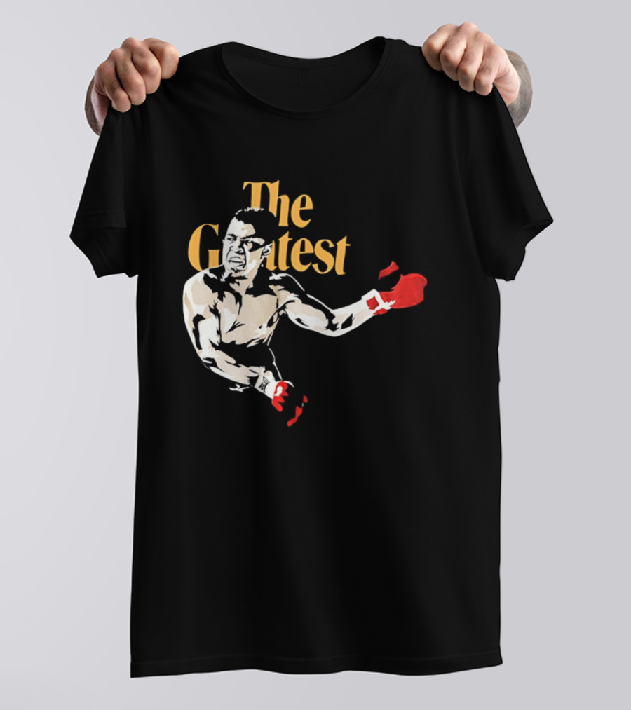 The Greatest Muhammad Ali Red Gloves Boxer T-Shirt