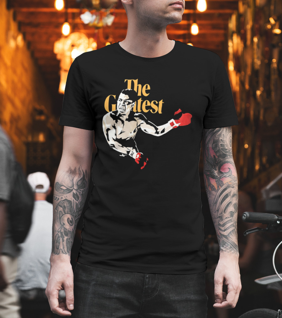 The Greatest Muhammad Ali Red Gloves Boxer T-Shirt