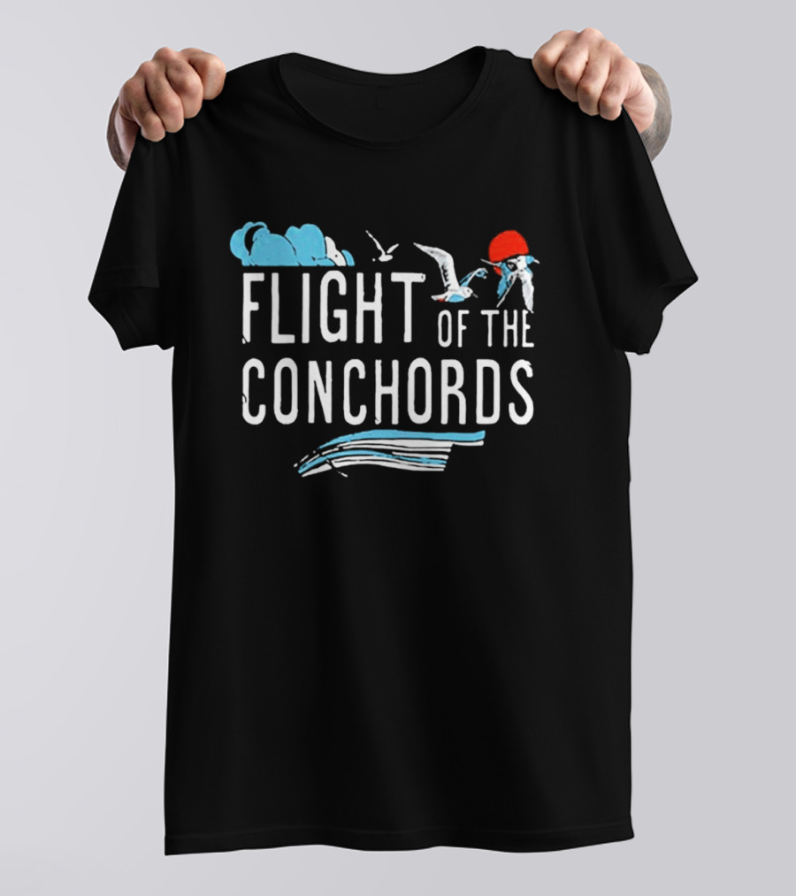 Flight Of The Conchords Santa Barbara Seagulls And Waves T-Shirt