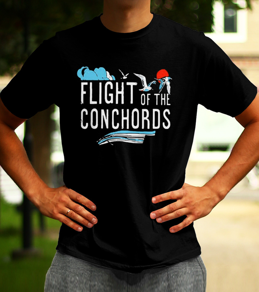 Flight Of The Conchords Santa Barbara Seagulls And Waves T-Shirt