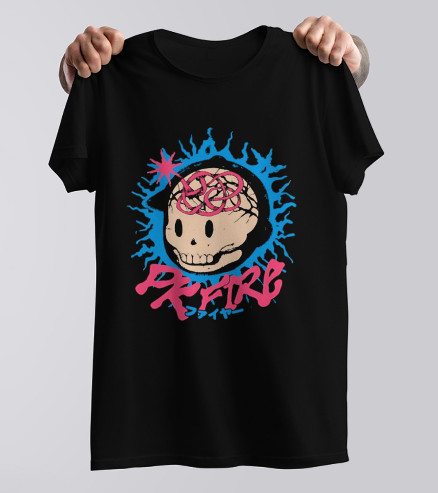 PK Fire Skull Art EarthBound Ness T-Shirt